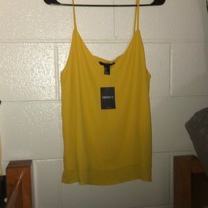 Cute Forever 21 Yellow tank top